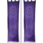 Curtains Purple Pentagram Pair